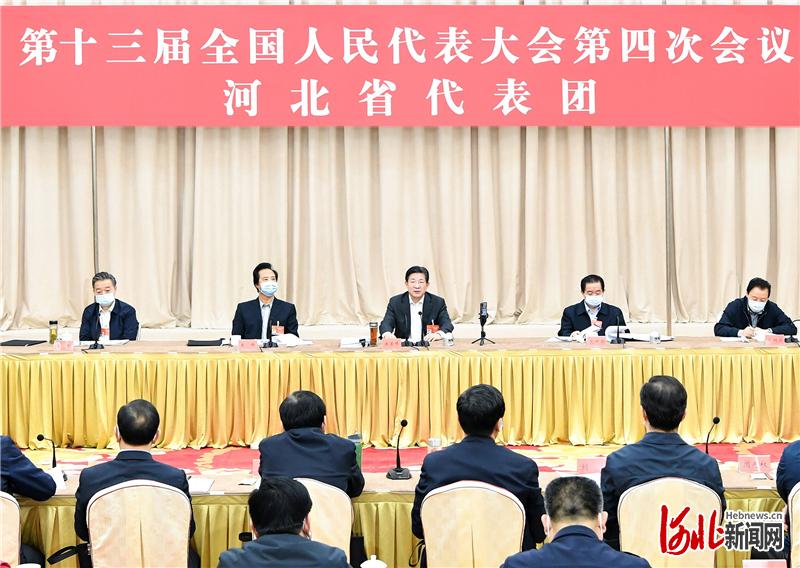 河北省代表团审议“两高”报告 王东峰许勤等发言