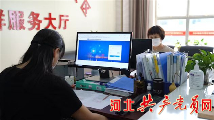 河北辛集经济开发区党群服务大厅工作人员在线上审批