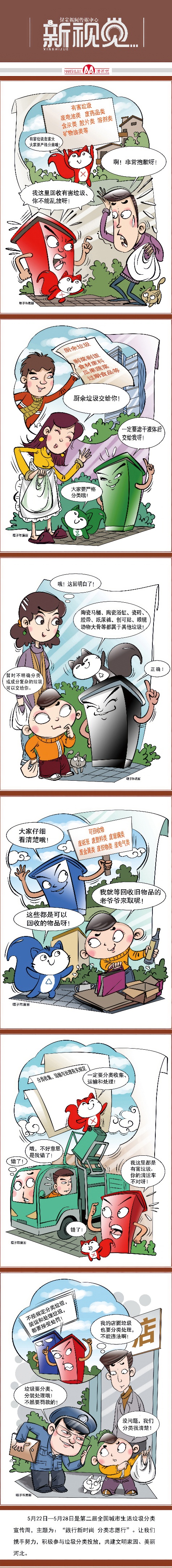 “漫”视觉 | 践行环保新时尚 垃圾分类志愿行